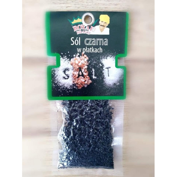 Sól morska  czarna w płatkach 30 g